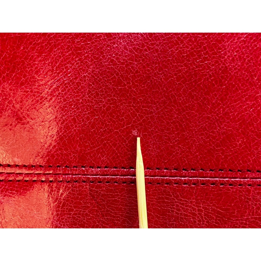 HOBO International Red Leather Crossbody Shoulder Bag Adjustable Strap - Picture 9 of 10